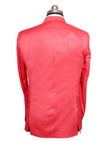 Viscose Stretch Red  Men Blazer