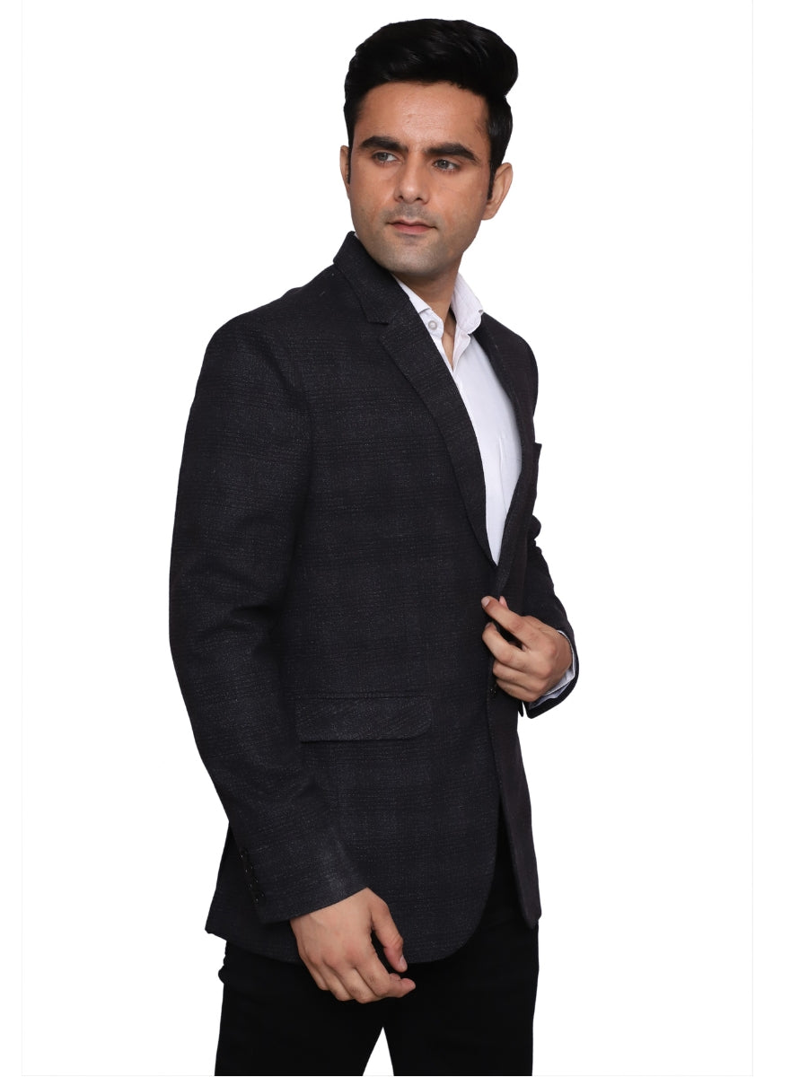 Check Blazer Black Men Blazer