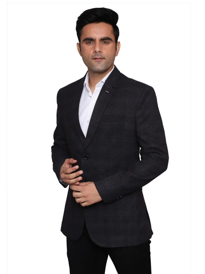 Check Blazer Black Men Blazer