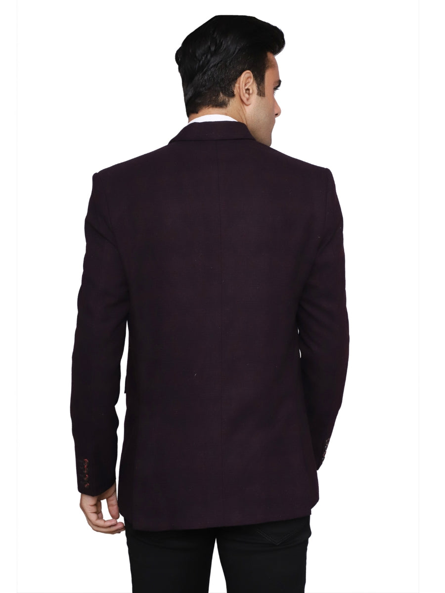 CottsWool Blazer Maroon Men Blazer