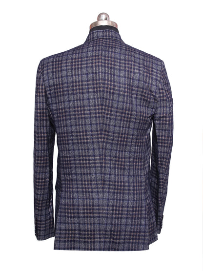 Tweed Check Grey Men Blazer