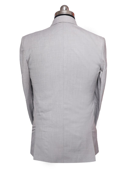 Viscose Stretch Grey Men Blazer