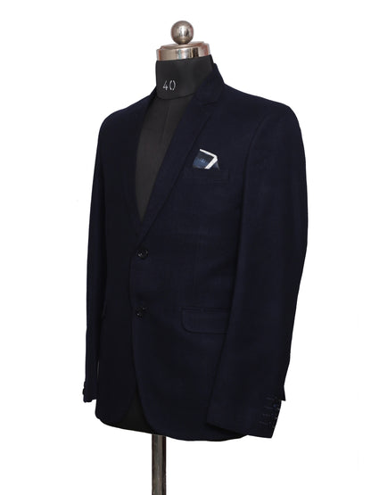 Tweed Blazers Navy Blue for Men