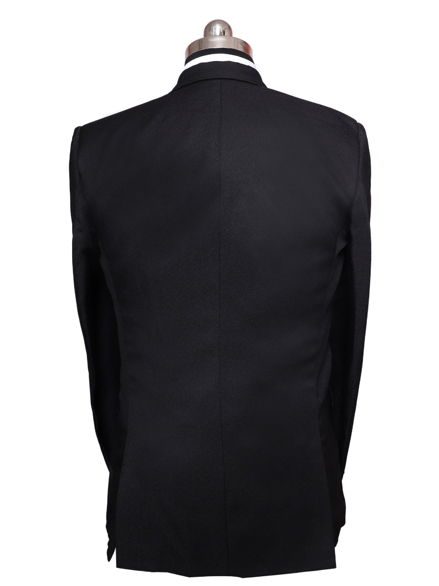 Viscose Stretch Black Men Blazer