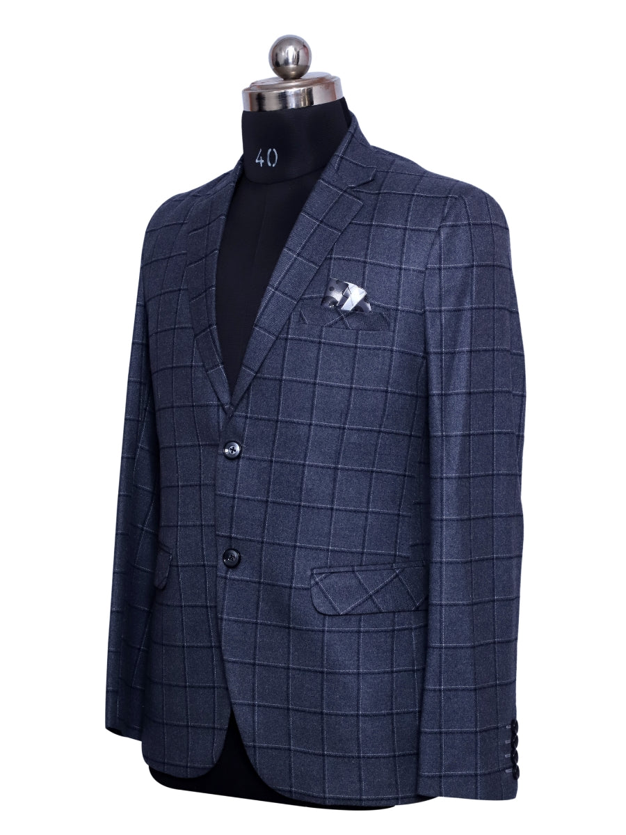 Tweed Check Grey Men Blazer