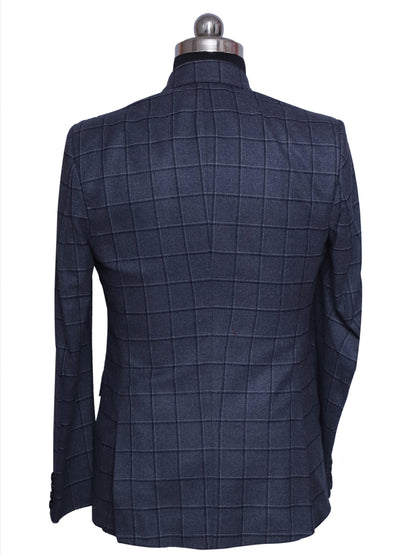 Tweed Check Grey Men Blazer