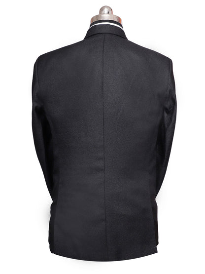 Viscose Stretch Black Men Blazer