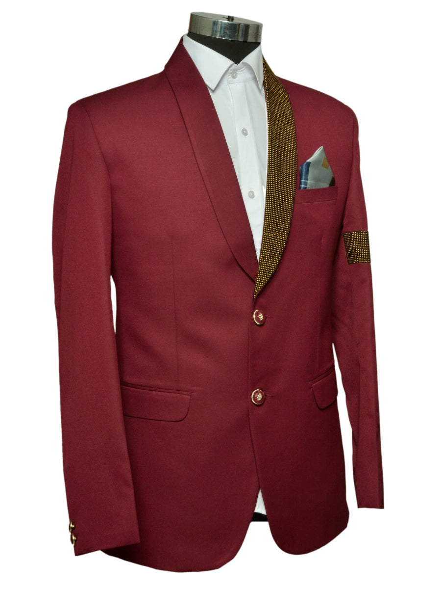 Smart Fit Smart Looks Two Piece Suit  Maroon  For Men